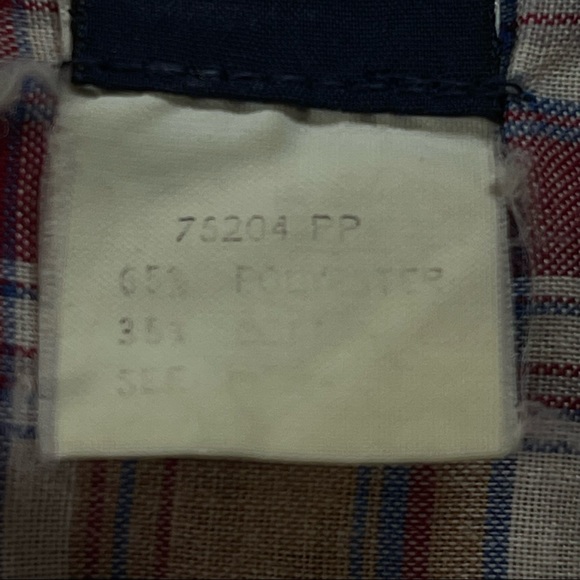 Wrangler 📌size medium, VINTAGE, button down pearl snap red, blue, tan, western - Picture 8 of 8